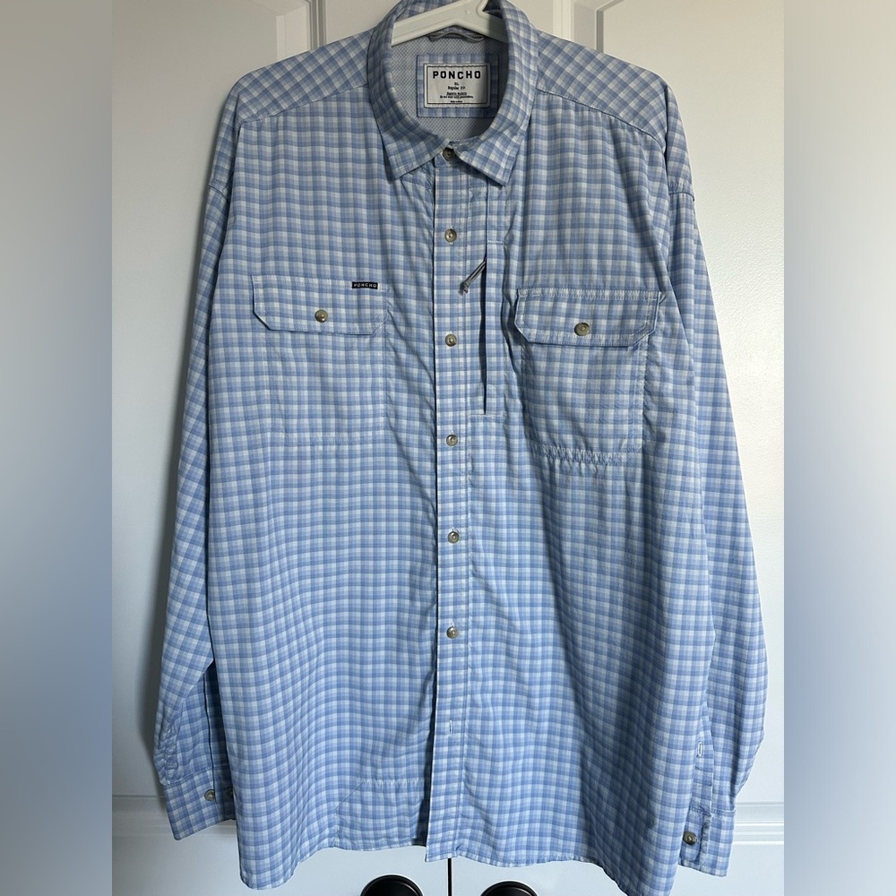 Poncho Men’s XL “The Wahoo” Button down Shirt